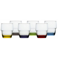 PARTY Color Ecozen szklanki piętrowalne non-slip 6szt.
